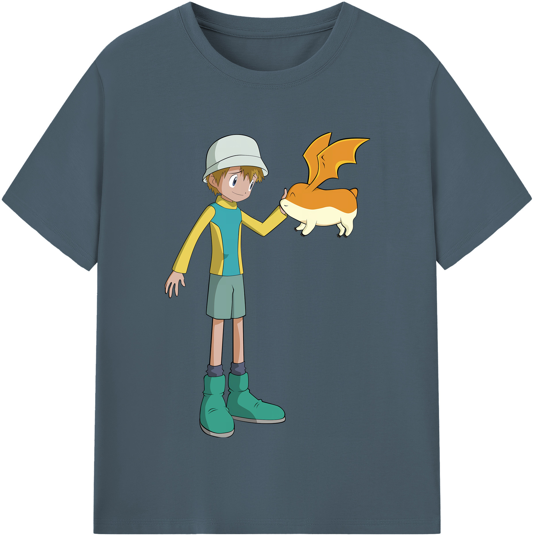 （画像用） Digimon デジタルモンスター/デジモン 綿100％半袖Tシャツ（フロントプリント）
